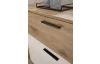 Komoda se zásuvkami Daria, 125 cm, dub/biela