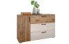 Komoda se zásuvkami Daria, 125 cm, dub/biela