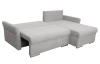 Rohová sedačka Dexter, svetlo šedá látka
