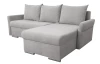 Rohová sedačka Dexter, svetlo šedá látka