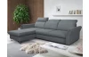 Rohová sedacia súprava Star, stredne šedá látka