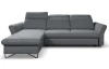 Rohová sedacia súprava Star, stredne šedá látka