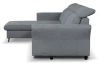 Rohová sedacia súprava Star, stredne šedá látka