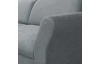 Rohová sedacia súprava Star, stredne šedá látka