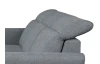 Rohová sedacia súprava Star, stredne šedá látka