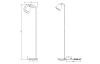 Stojacia lampa Buddy, biela