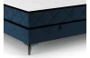 Posteľ Parana 180x200 cm, námornícka modrá zamatová látka