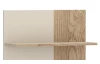 Nástenný panel s policami Meolo, dub cremona/béžový kašmír