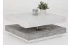 Konferenčný stolík Andy, biely / sivý betón