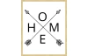 Rámovaný obraz Home, 40x50 cm