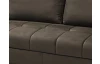 Rohová sedacia súprava Paris, blatistá hnedá látka, ľavý roh