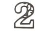 Domové  číslo 2, hnedá liatina