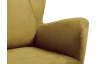 Trojmiestna pohovka Next, žltá látka