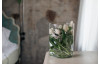 Sklenená váza 19x25 cm, priehľadná valcová