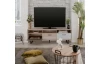 TV skrinka Orlandos, dub/sivá/biela
