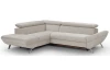 Rohová sedacia súprava Estelle, béžová látka, ľavý roh