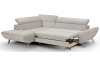 Rohová sedacia súprava Estelle, béžová látka, ľavý roh