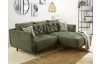 Rohová sedacia súprava Salo, zelená látka