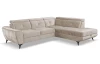 Rohová sedacia súprava Sergio, béžová látka, pravý roh