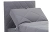 Posteľ s polohovaním Enzo 100x200 cm, popolovo šedá látka