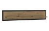 Nástenná polica Trondheim 140 cm, dub artisan/dub čierny