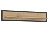 Nástenná polica Trondheim 140 cm, dub artisan/dub čierny