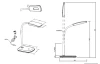 Stolná lampa Boa 52431101, biela