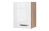 Horná kuchynská skrinka Valero, dub sonoma / biely lesk, šírka 40 cm