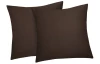 Obliečka na vankúš (2 ks) Satin 40x40 cm, hnedý