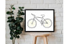 Rámovaný obraz Kreslený bicykel, 40x30 cm