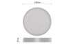 Stropné/nástenné LED osvetlenie Nexxo 30 cm, biele okrúhle