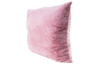 Dekoračný vankúš Laza 45x45 cm, ružový, imitácia králičej kožušiny