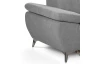 Rohová sedacia súprava Gisele, svelo šedá látka, pravý roh