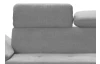 Rohová sedacia súprava Gisele, svelo šedá látka, pravý roh