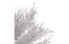 Umelá kvetina Vianočný cyprus 35 cm, strieborná trblietavá