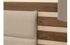 Posteľ s nočnými stolikmi Barea 180x200, béžová/dub atlantic