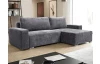 Rohová sedacia súprava Anafi, tmavo šedá látka