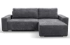 Rohová sedacia súprava Anafi, tmavo šedá látka