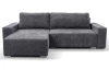 Rohová sedacia súprava Anafi, tmavo šedá látka