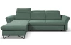 Rohová sedací souprava Star, smrekovo zelená látka
