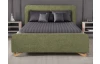 Posteľ Flamingo 180x200 cm, olivovo zelená štruktúrovaná tkanina