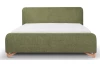 Posteľ Flamingo 180x200 cm, olivovo zelená štruktúrovaná tkanina