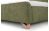 Posteľ Flamingo 180x200 cm, olivovo zelená štruktúrovaná tkanina