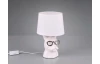 Stolná lampa Dosy, biela