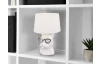 Stolná lampa Dosy, biela