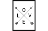 Obraz v ráme Love, 30x40 cm