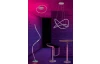 Stojacia lampa Rubin, LED, RGBW, imitácia krištáľov