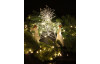 Vianočná dekorácia LED hviezda, strieborná