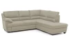 Rohová sedacia súprava Nebolo, béžová látka, pravý roh