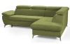Rohová sedacuia súprava Gisele, zelená látka, pravý roh